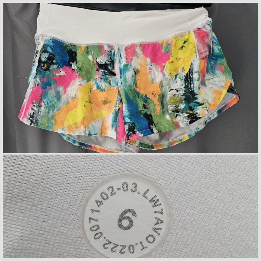 Lululemon Athletica White Athletic Shorts